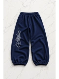 Blessed Baggy Kalıp Unisex Eşofman Altı - Lacivert