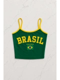 Brasil Askılı Crop - Şort Takım