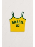 Brasil Askılı Crop - Şort Takım