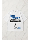 But Why Oversize T-shirt - Beyaz