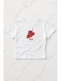 Cherries Detail Crop Top
