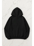 Good Deasy Girl  Kapüşonlu Oversize Unisex Hırka - Siyah