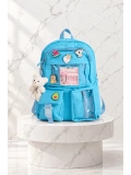 Kawaii Cute Okul/Günlük Sırt Çantası - Mavi