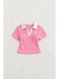Pembe Fit Polo Yaka Soul Şort Takım