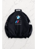 Petronas Desenli Unisex Bomber Ceket - Siyah