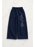 Signature Script Baggy Unisex Eşofman Altı - Lacivert