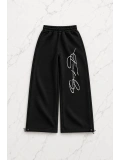 Signature Script Baggy Unisex Eşofman Altı - Siyah