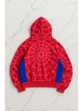Spider - Man Kabartma Baskılı Full Zip Hırka ( 3 İplik ) - Kırmızı