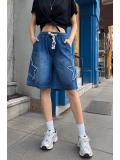 Star Streetwear Kot Kısa Şort - Lacivert