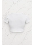 Stop Copying Me Detail Crop Top