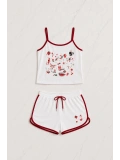 Sweet Cherry Askılı Şort Takım