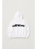 White And Black Withlove Sweatshirt