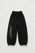 Blessed Script Detaylı Baggy Eşofman Takımı