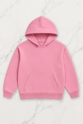 Born To Be Iconic Oversize Kapüşonlu Sweatshirt - Pembe