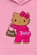 Pink Kitty Oversize Kapüşonlu Sweatshirt - Pembe