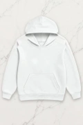 Rich Man Oversize Kapüşonlu Sweatshirt - Beyaz