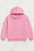 Rich Man Oversize Kapüşonlu Sweatshirt - Pembe