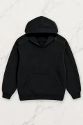 Rich Man Oversize Kapüşonlu Sweatshirt - Siyah