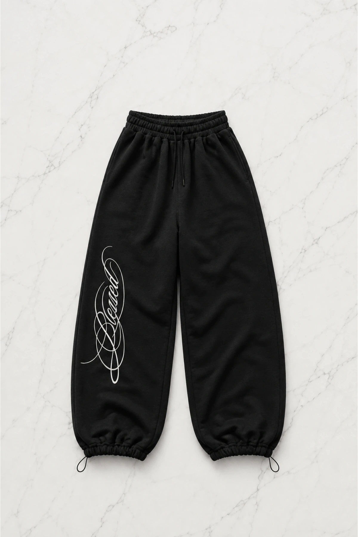 Blessed Script Detaylı Baggy Eşofman Takımı