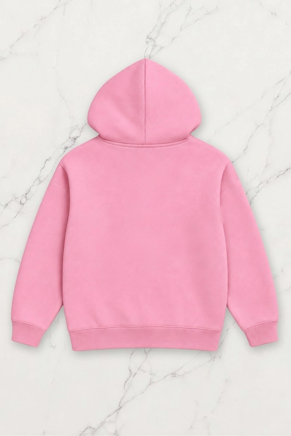 Pink Kitty Oversize Kapüşonlu Sweatshirt - Pembe