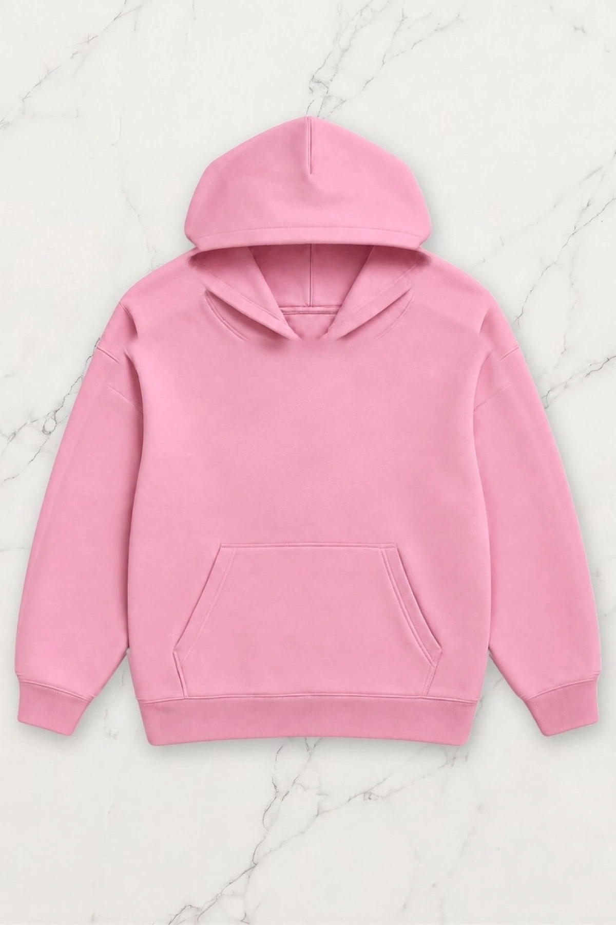 Rich Man Oversize Kapüşonlu Sweatshirt - Pembe