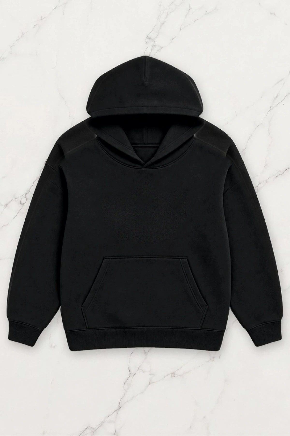Rich Man Oversize Kapüşonlu Sweatshirt - Siyah