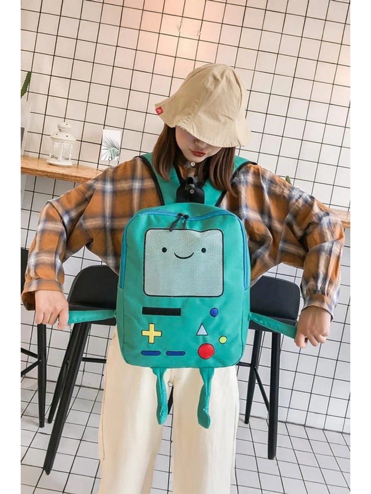 Adventure Time BMO Sırt Çantası- Mavi