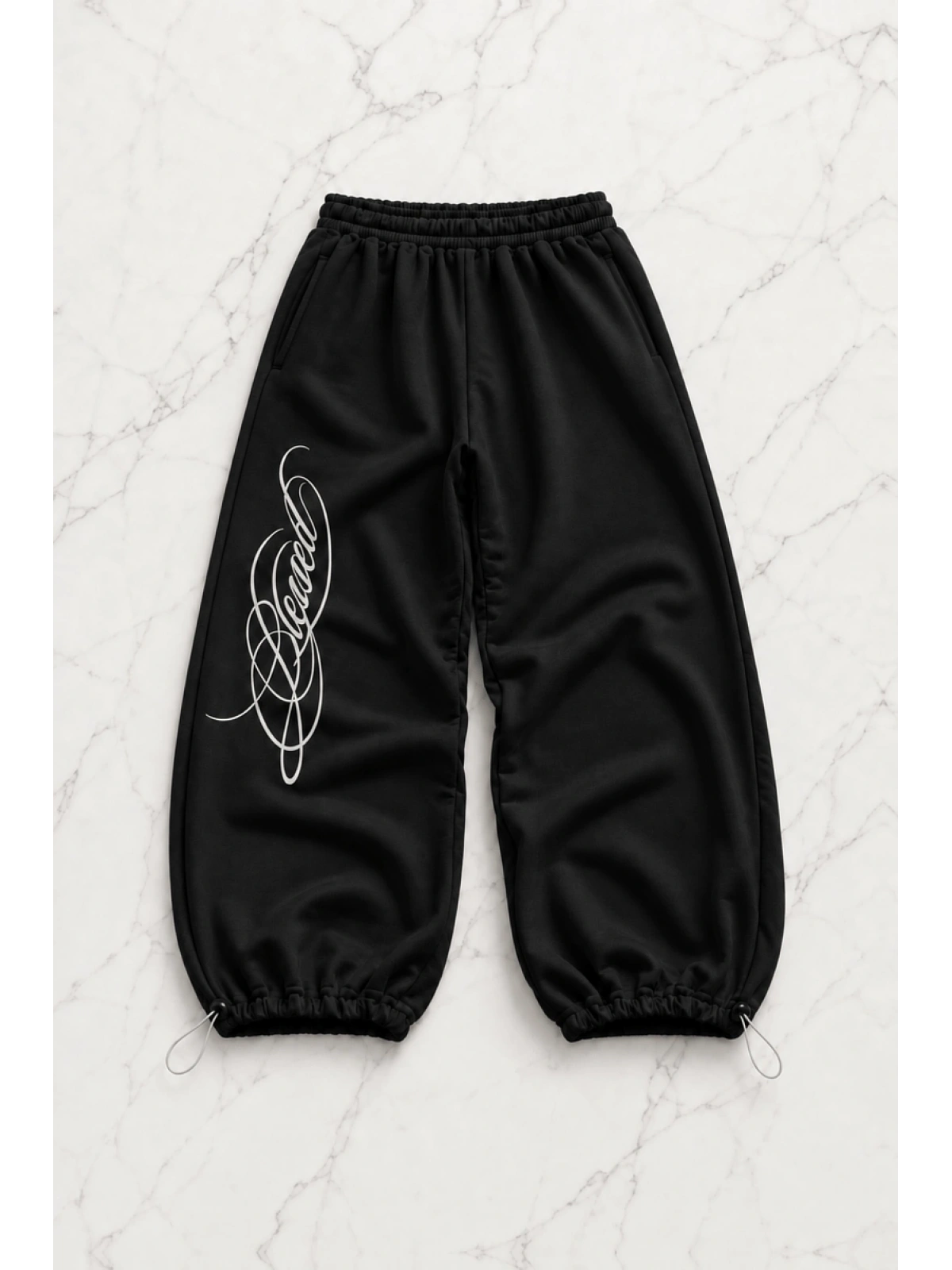 Blessed Baggy Kalıp Unisex Eşofman Altı - Siyah