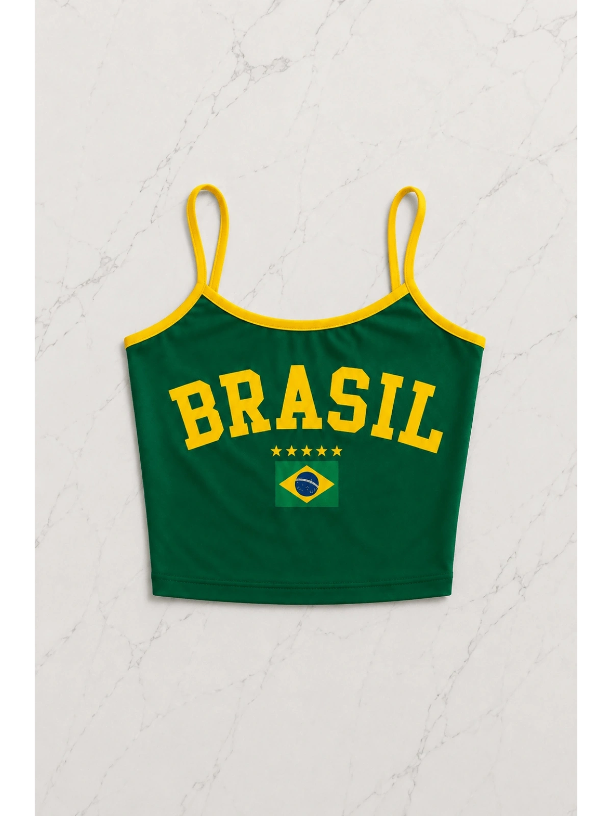 Brasil Askılı Crop - Şort Takım