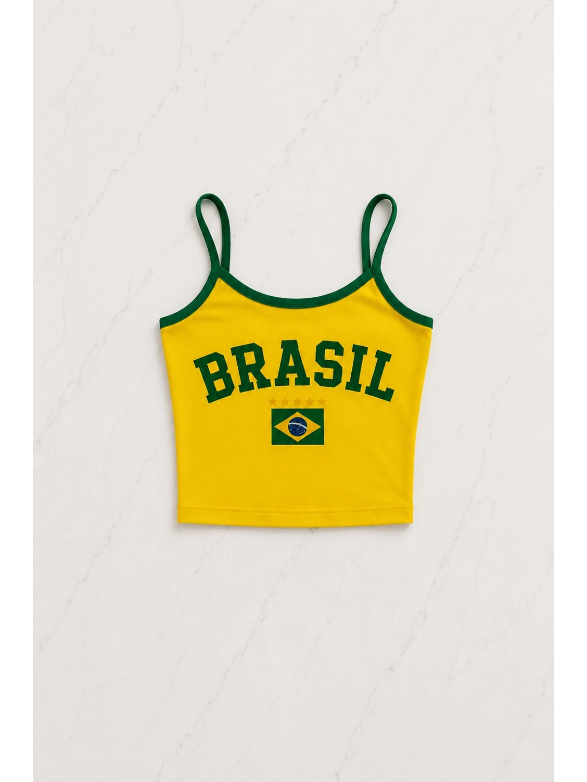 Brasil Askılı Crop - Şort Takım
