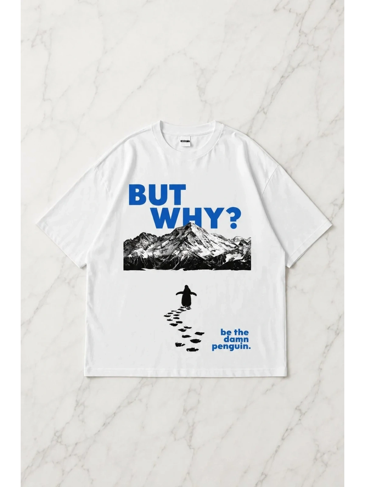 But Why Oversize T-shirt - Beyaz