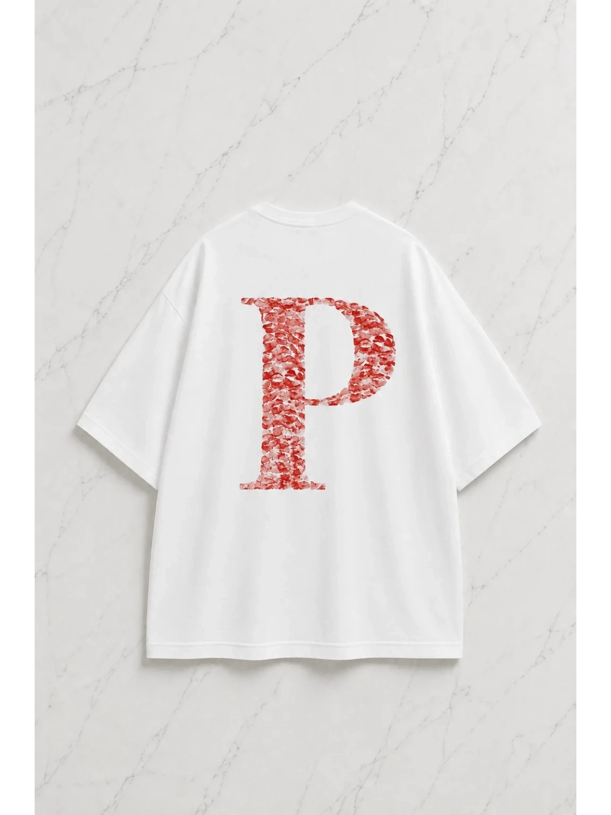 Kiss Design P Harfi Oversize T-shirt