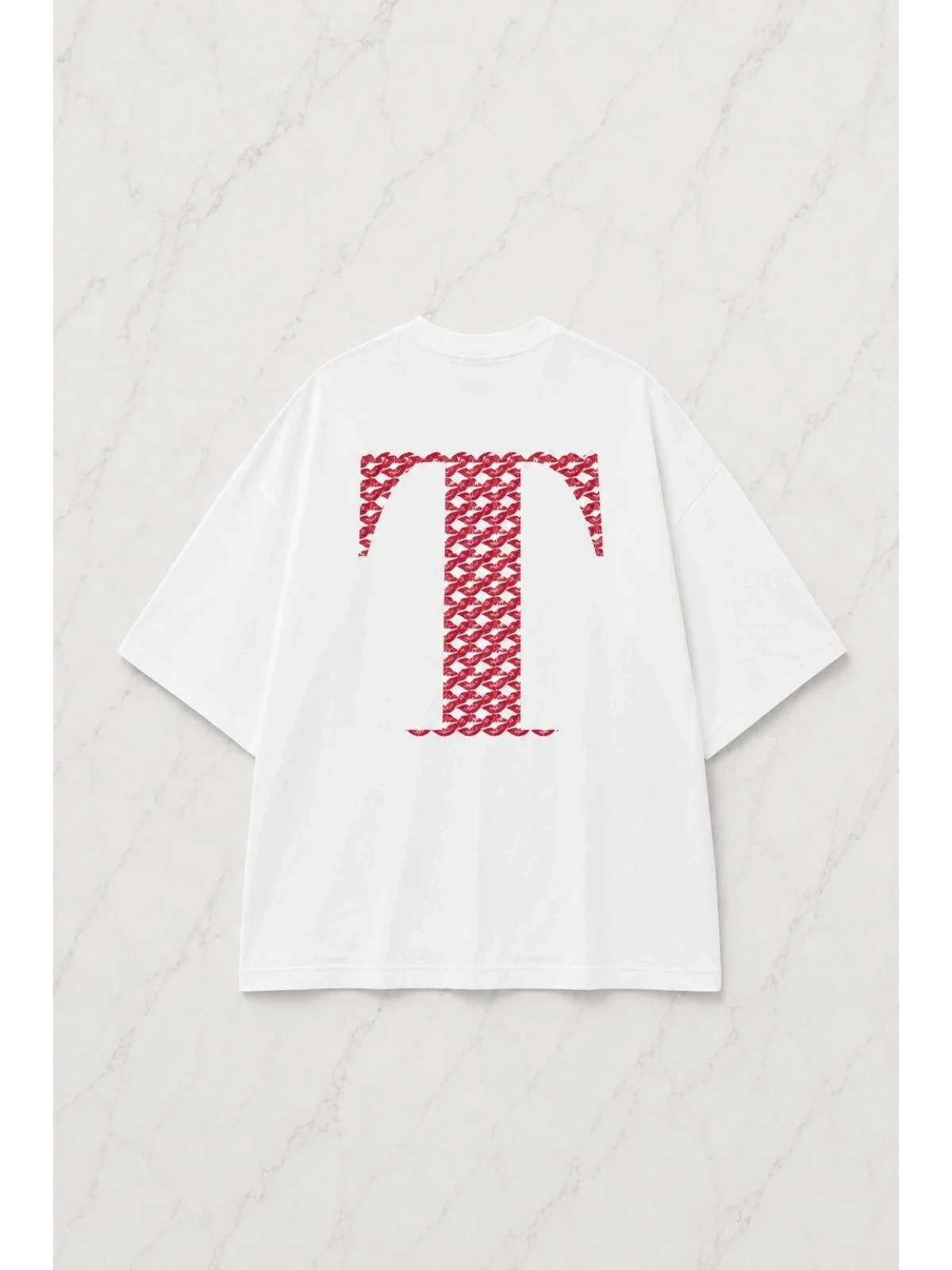 Kiss Design T Harfi Oversize T-shirt
