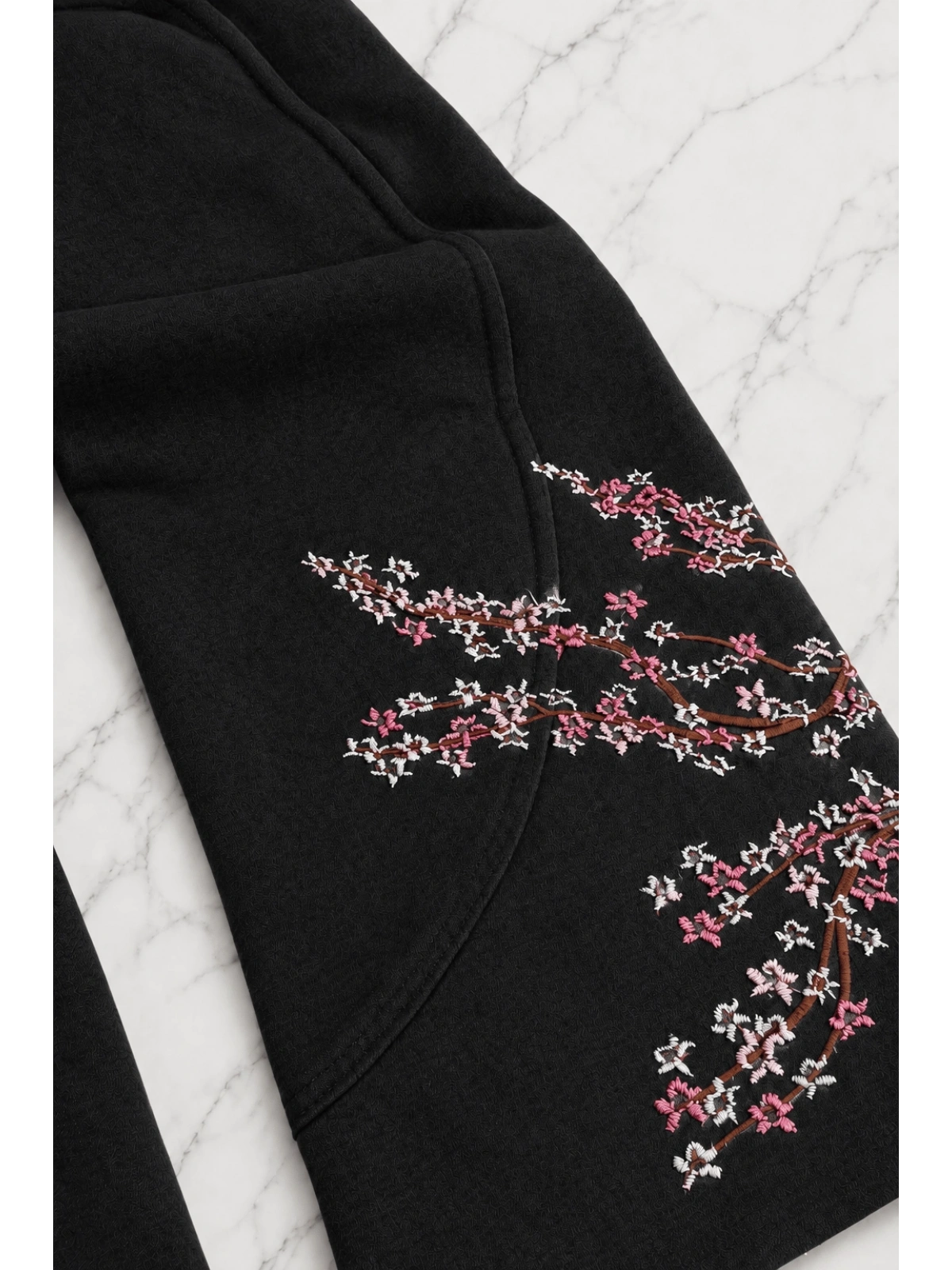 Night Blossom Baggy Eşofman Altı - Siyah
