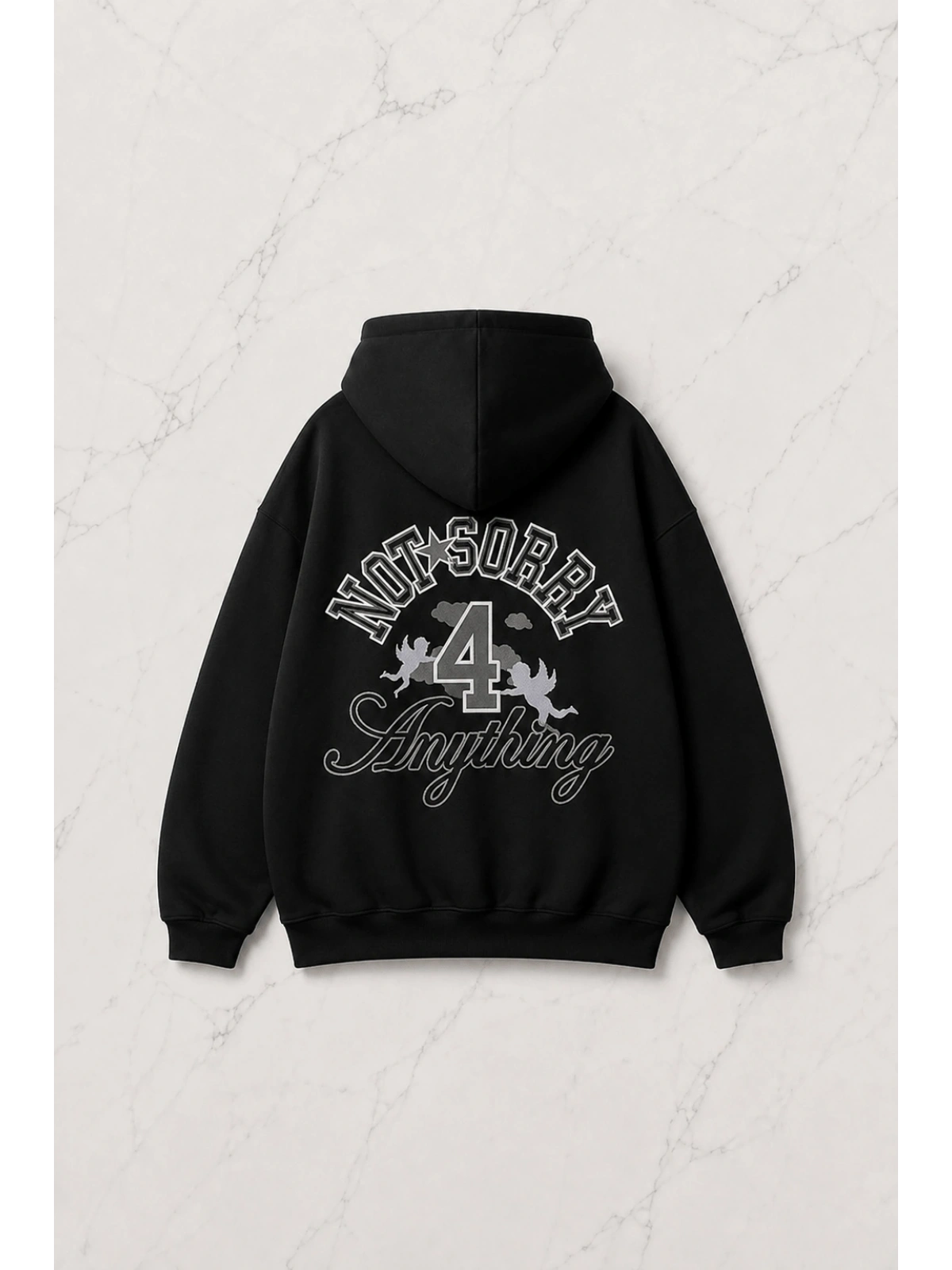 Not Anything Detail Oversize Unisex Sweatshirt
