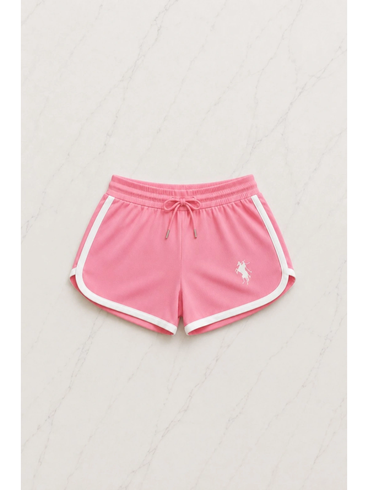 Pembe Fit Polo Yaka Şort Takım