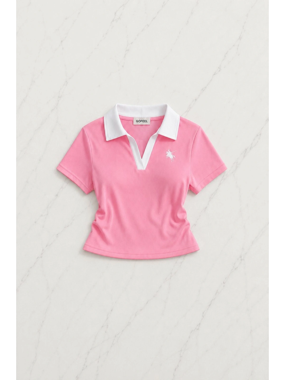 Pembe Fit Polo Yaka Soul Şort Takım