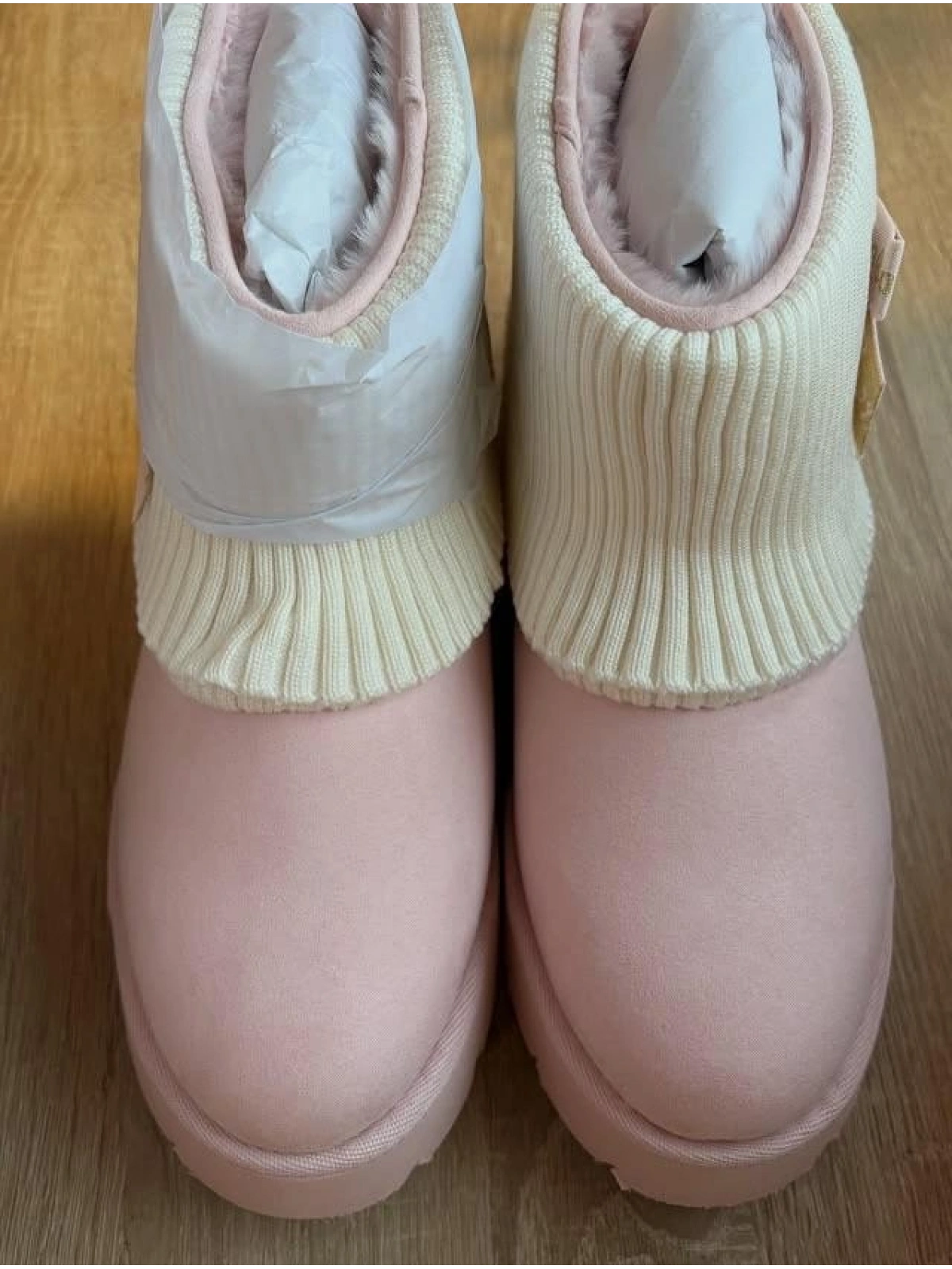 Ribbon Couture  Peluş Dokulu Bot-Pembe