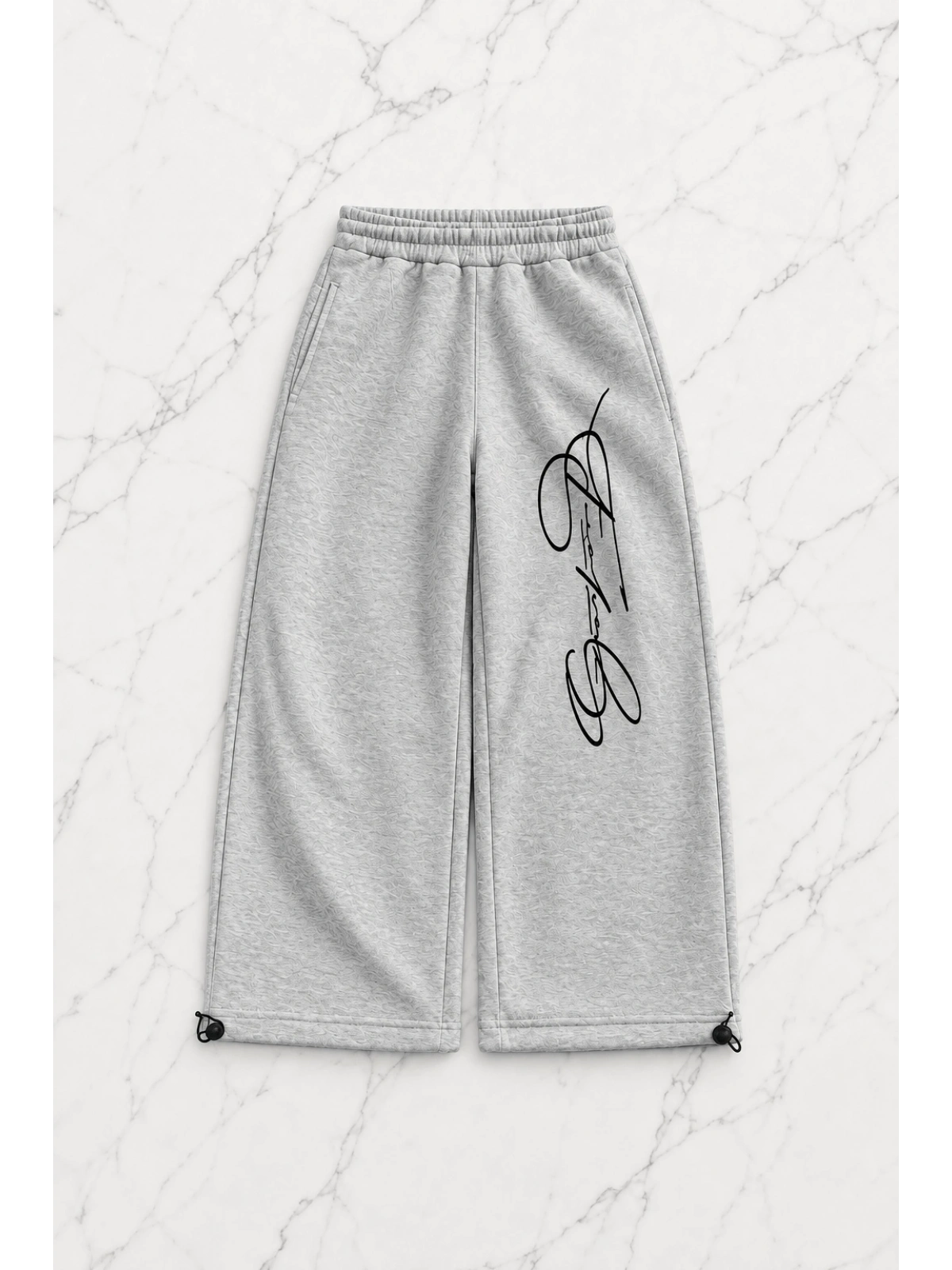 Signature Script Baggy Unisex Eşofman Altı - Gri
