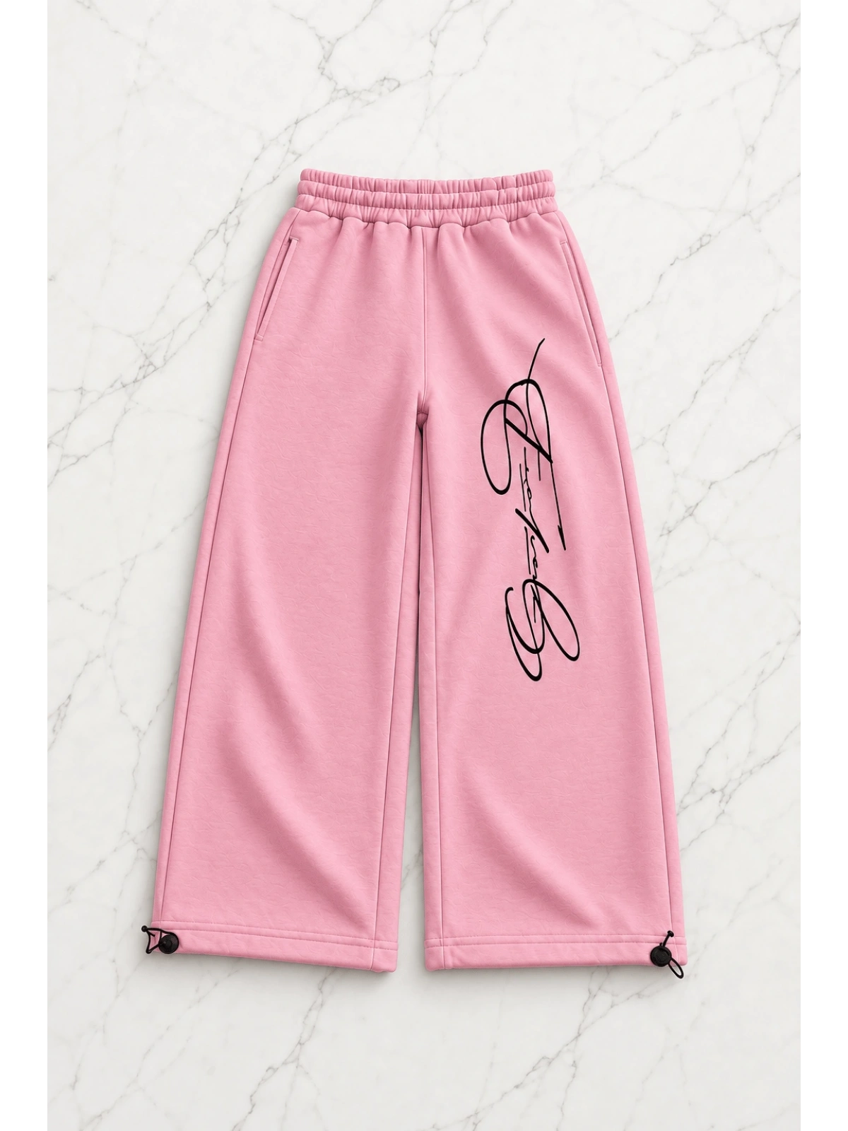 Signature Script Baggy Unisex Eşofman Altı - Pembe