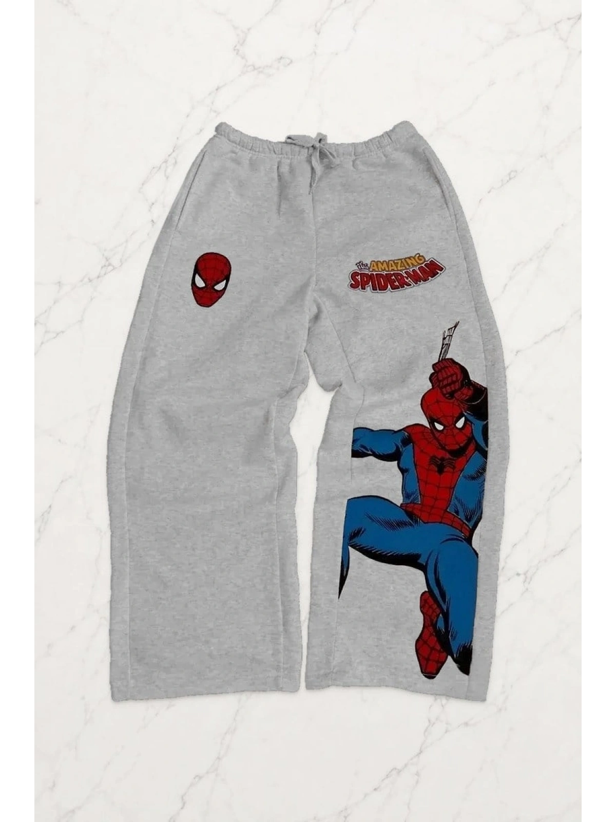 Spider-Man Detail Eşofman Altı - Gri