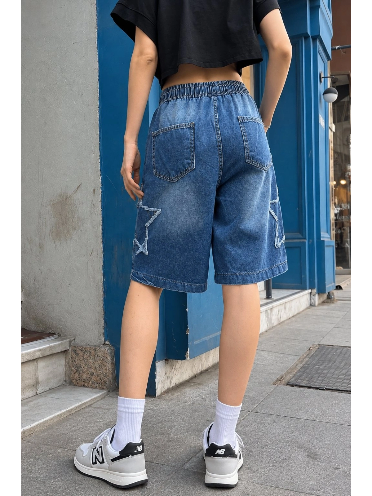 Star Streetwear Kot Kısa Şort - Lacivert
