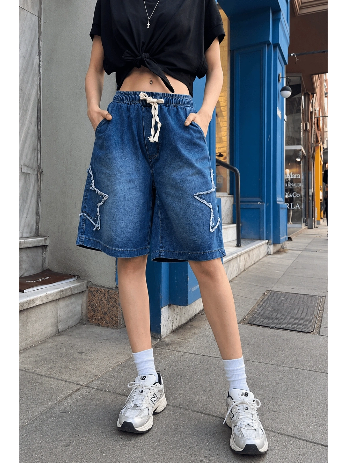 Star Streetwear Kot Kısa Şort - Lacivert