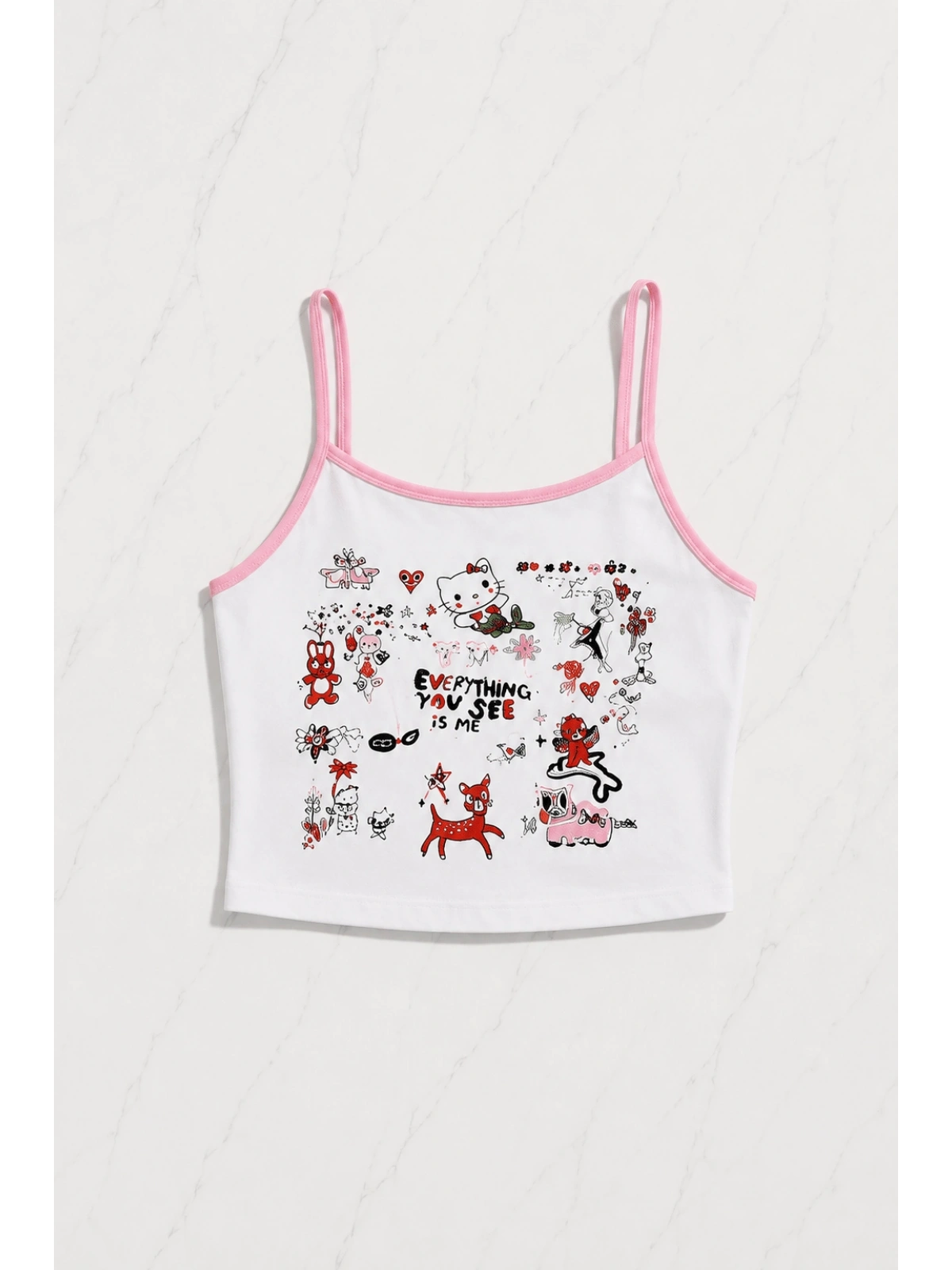 Sweet Cherry Askılı Şort Takım
