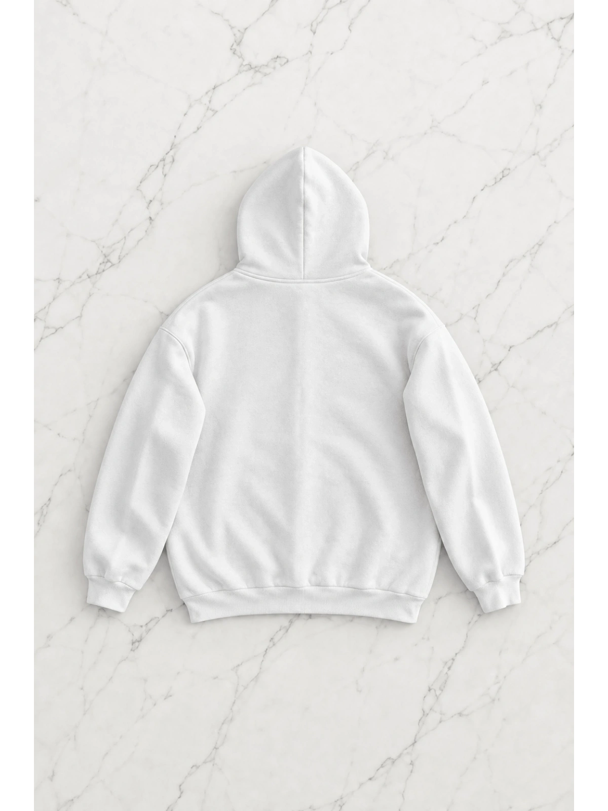 Unisex Süzene Kabartmalı Oversize Hırka - Beyaz