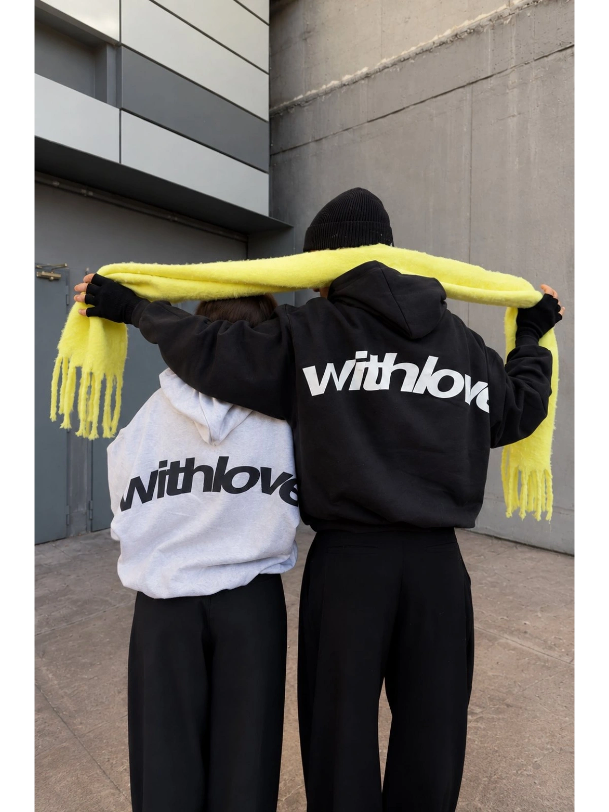 White And Black Withlove Sweatshirt