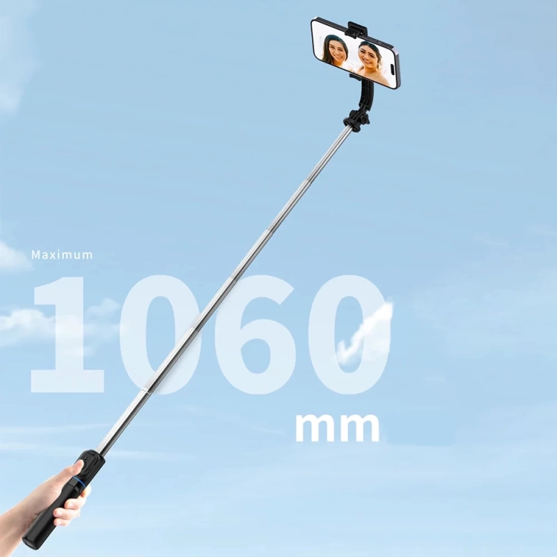 More TR ​Recci RSS-W03 Bluetooth 5.0 Uzaktan Kumandalı Çok Fonksiyonlu Selfie Çubuğu