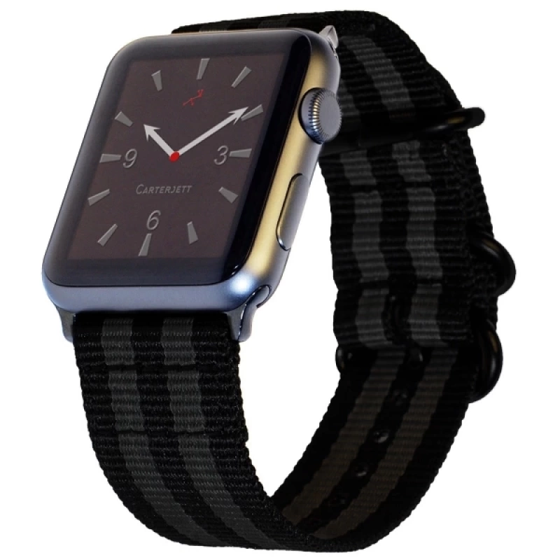 Ally Apple Watch 7-8 45mm 6-5-4 44mm Watch Ultra 49mm Nylon Kayış 3 Tokalı 3-2-1 42mm