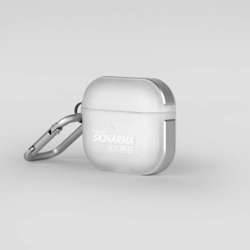 More TR Apple Airpods 3. Nesil Kılıf SkinArma Transparan Mat Tasarım Kinzoku Kılıf