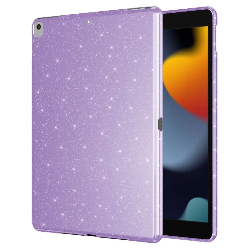 Apple iPad 10.2 2021 (9.Nesil) Simli Parlak Görünümlü Zore Tablet Koton Kılıf
